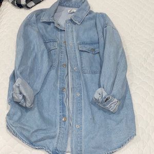 Oversized denim jacket